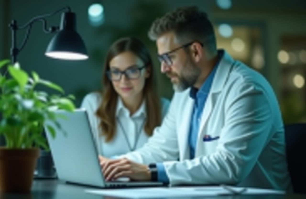 Horticultural lighting expert conducting personalized consultation