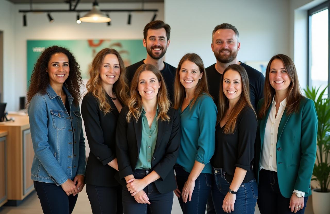 Vireo Glow team at Portland headquarters